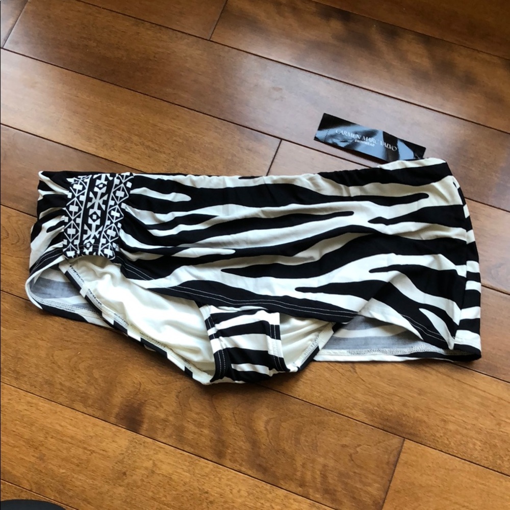Black and White Zebra Print Bikini Bottom